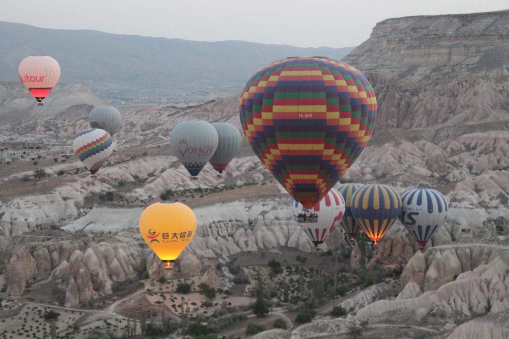Baloane cu aer cald în Cappadocia