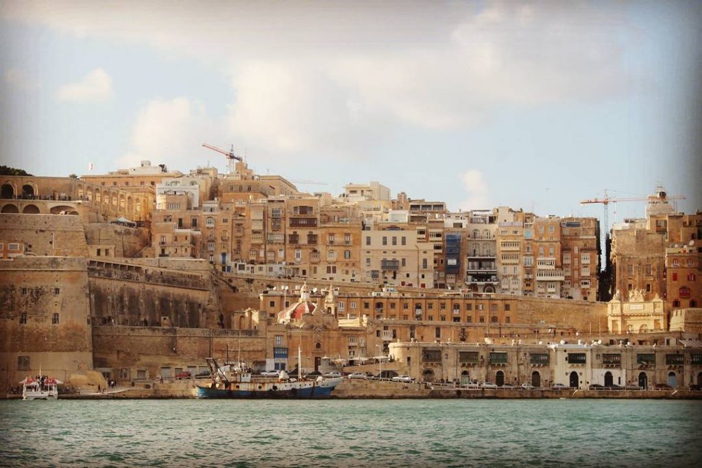 Valletta văzută din Vittoriosa