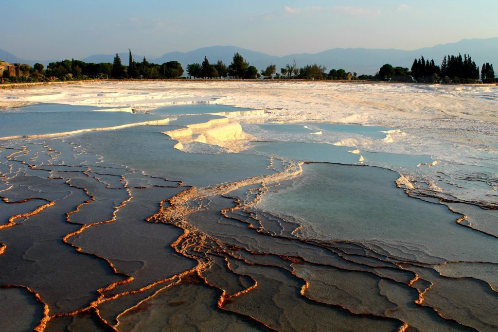 Pamukkale cu culori din apus