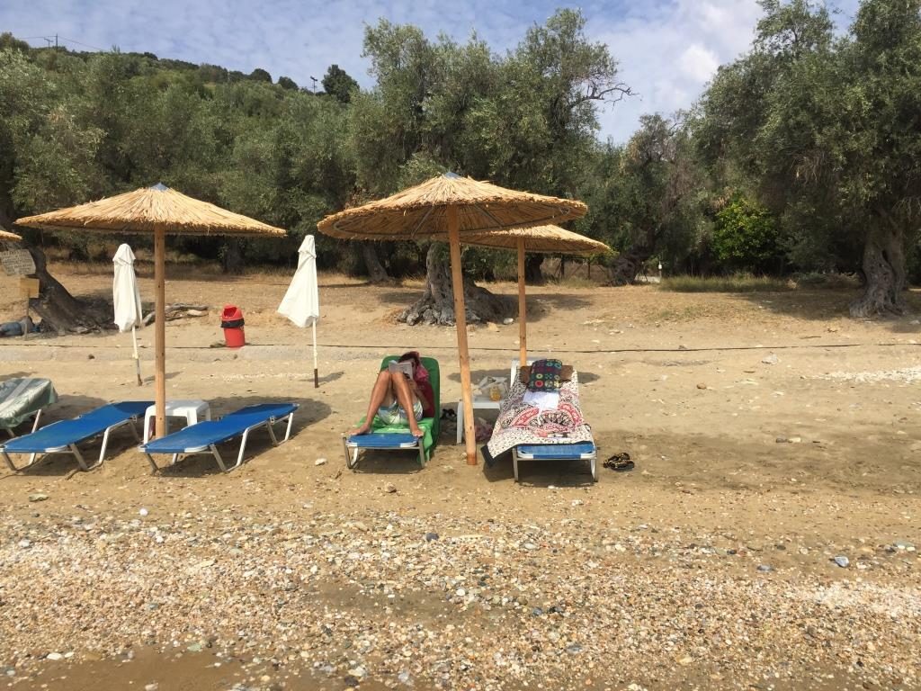 Plaja mare din Platanias - cam așa au arătat toate zilele