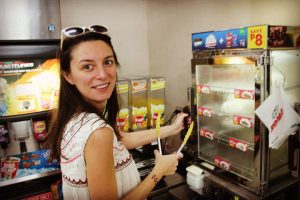 Pregătită să apuc un siopao