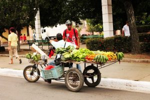 O piață ambulantă