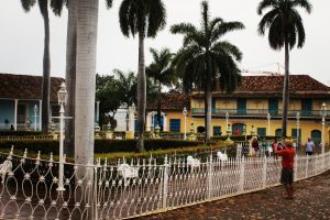 Plaza Mayor, pe ploaie