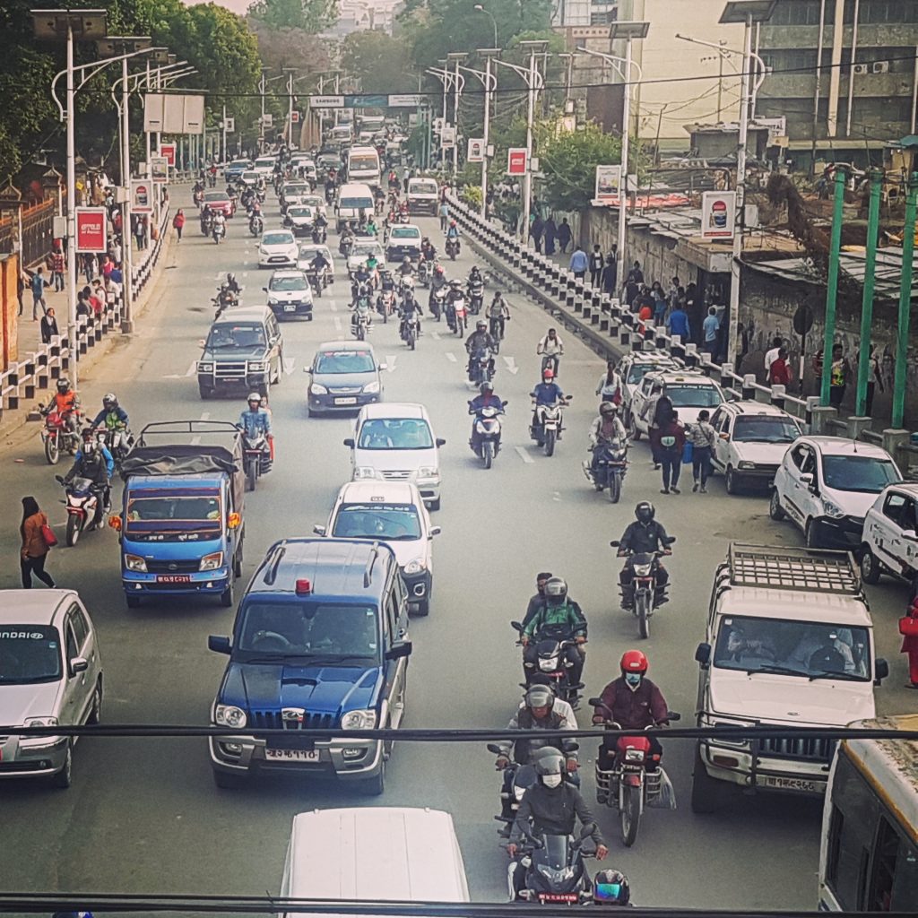 Trafic în Kathmandu