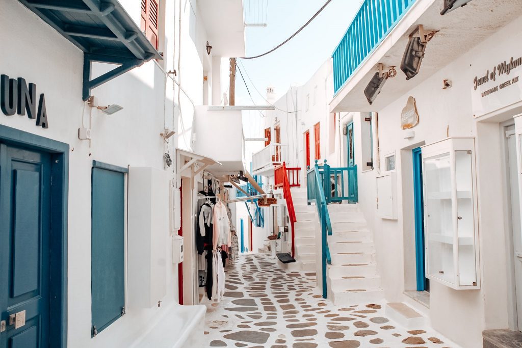 Incredibilele străzi din Mykonos Town