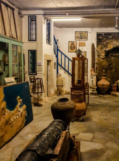 Interior de muzeu folcloric, Mykonos