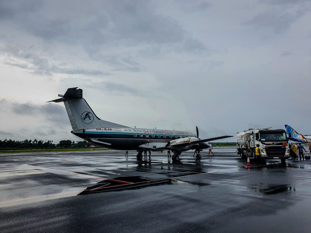 Cu avionul ăsta am zburat de la Zanzibar spre Arusha.