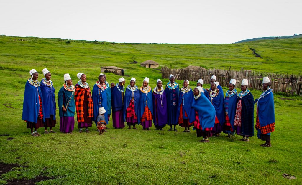 Masai în Ngorongoro