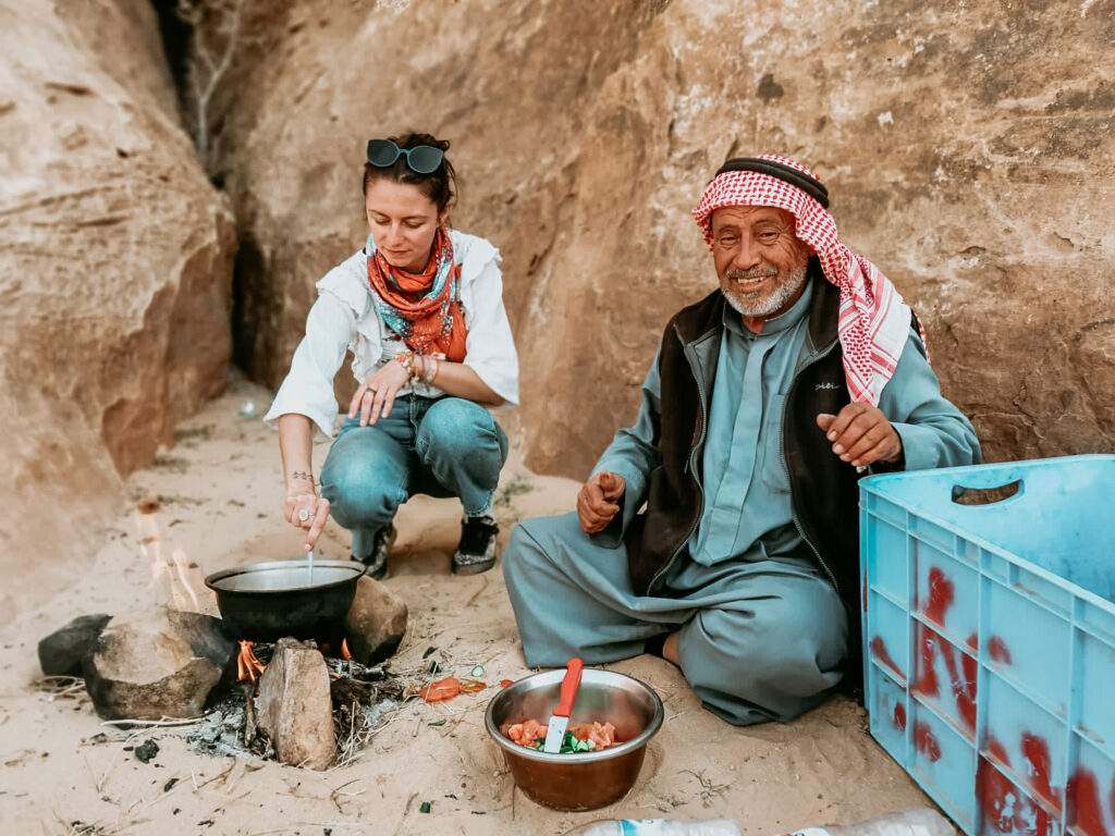 Gătind în Wadi Rum