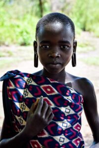 Fată Mursi, Valea Omo Etiopia