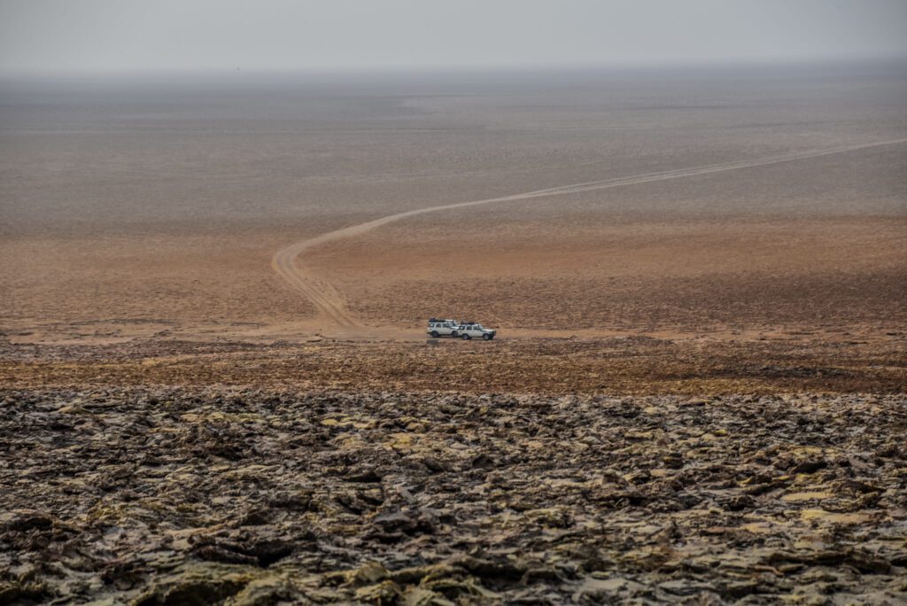 Întindere de pustiu în Danakil, Etiopia