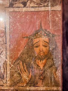 Isus, pictură din Casa Sfântului Mercurius, Lalibela
