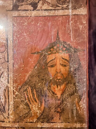 Isus, pictură din Casa Sfântului Mercurius, Lalibela