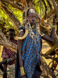 Fată Mursi, Valea Omo Etiopia