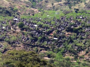 Așa arată un sat Konso, poză de pe site-ul Unesco