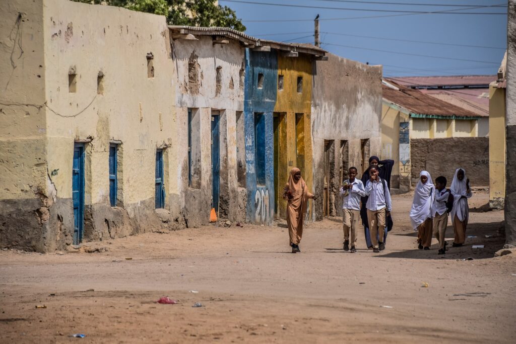 Copii în Berbera