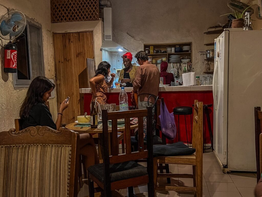 Interior de restaurant în Senegal