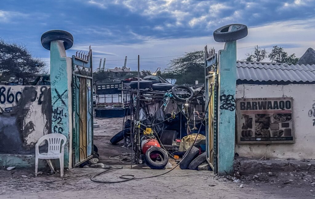 Un atelier auto în Somaliland