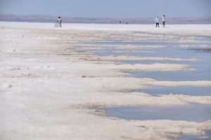 Tuz Golu în zona visitors center