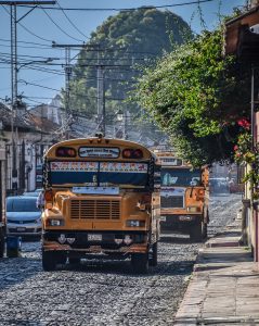 Chicken bus, Guatemala
