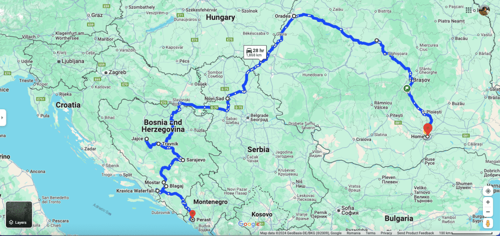 Traseu cu autorulota prin Balcani, partea I Traseu cu autorulota prin Balcani, partea I